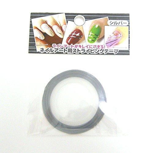 Nerupara nail seal stickers striping tape Silver 16.5m