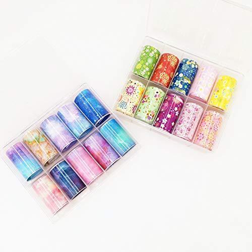 Nail sticker 20 sheets pattern starry sky nail foil design foil transfer sheet design foil transfer sheet nail foil lace ladies nail seal Nail Art Nail Accessories