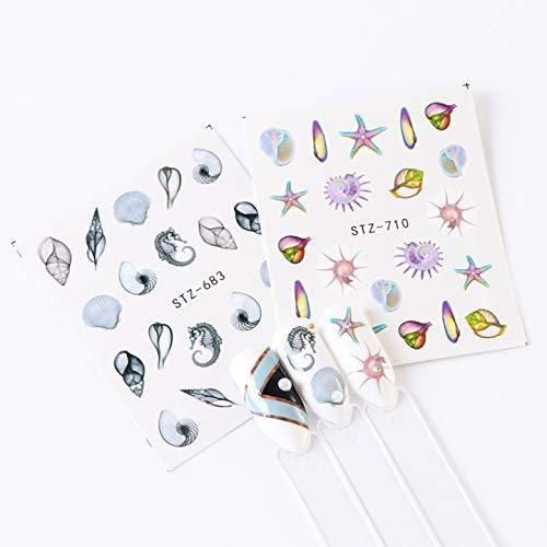 24 sheets Nyuhana Nail Art seal Hamizu manicure set women just stick decals water transfer stickers 3D, girl, Children's ultra-thin children nail sticker cute work or casual nail decoration 10044