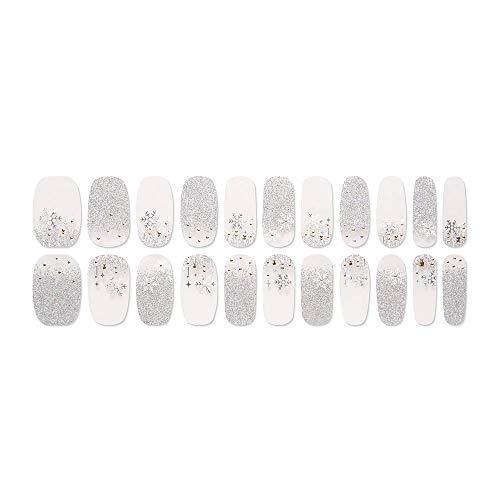 Undamaged only gel nail seal ★ gelato factory ★ stick manicure (Glitter Snow Flower)