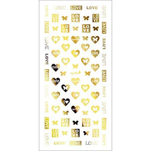 TSUMEKIRA (Tsumekira) nail seal ageha produce 4 ageha mix metallic gold SG-AGE-114 1 sheet multi-color