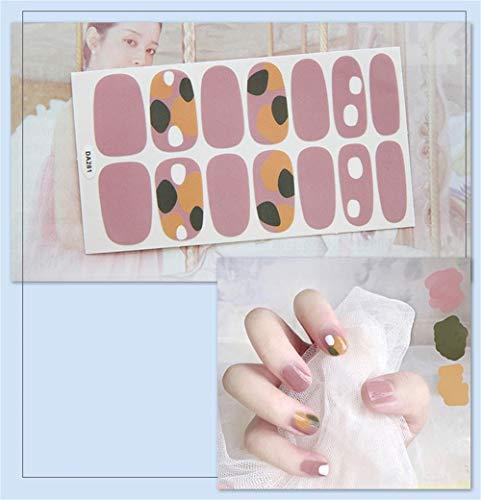 -8 sheet just put nail stickers nail polish nail art nail wrap nail accessories women ladies present gift cute popular fashionable senior nail seal