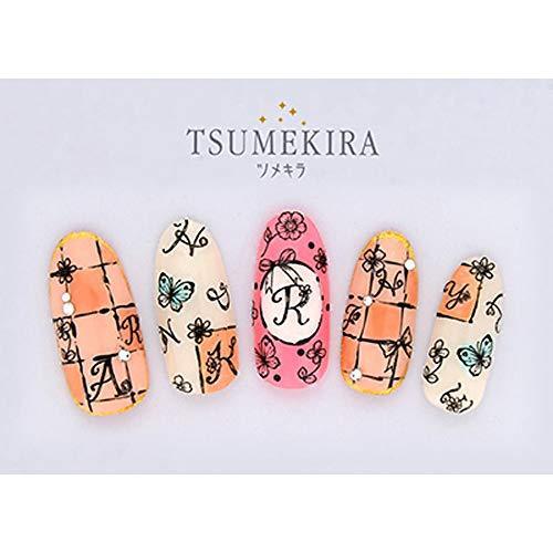 TSUMEKIRA (Tsumekira) nail seal alphabet Miki Takei black NN-ALP-302 1 sheet