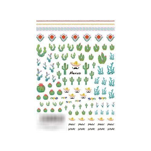 TSUMEKIRA (Tsumekira) nail seal VIVA MEXICO! NN-MXC-101 1 sheet multi-color