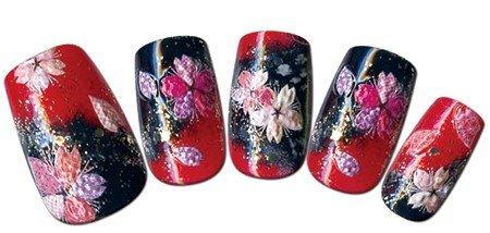 BN nail seal SAR-4 cherry pattern art material