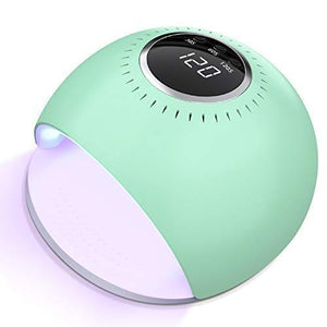 MACHITO UV LED Nail Dryer 84W high power infrared detection UV & LED double Light Gel nail curing light three timer set whitening dedicated red white light lamp Japanese manual with green ...