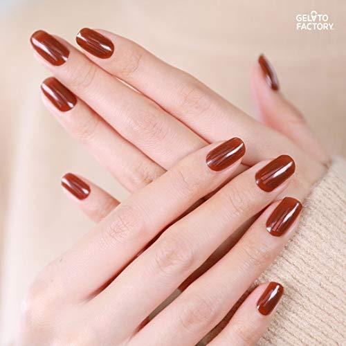 [GELATO FACTORY. ] Nail seal [Hot Brown nuance] put only manicure gel nails nail tip nail seal