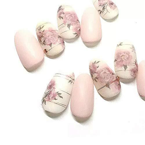 Nail art embedded in good rose flower nail seal Nail sticker gel nails and resin with just put two set