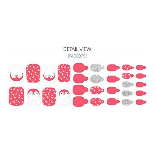 [ENVYLOOKZINIPIN] just put the foot nail seal for long-lasting foot nail seal nail strip nail wrap fashionable design _FA00079