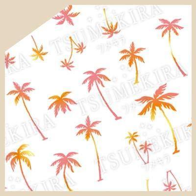 TSUMEKIRA (Tsumekira) nail seal es palm tree orange ES-PMT-102 multi-color
