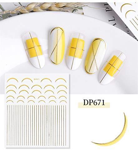 4 seat constellation month star gold nail seal sticker Deco 3D seal Nail Art