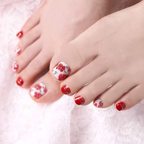 [GELATO FACTORY. Foot Nail seal [retro camellia flowers] put only manicure gel nails nail tip nail seal