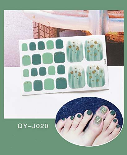 ANPHSIN foot nail sticker -10 sheets nail seal toenails stick only with private for a variety of pattern foot a manicure gloss file nail art nail wrap nail accessories women Ladies cute nail ornate