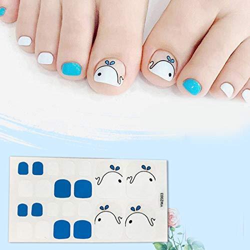 Nail sticker only manicure nail art nail wrap nail accessories women ladies present gift cute popular fashionable senior nail seal -6 sheets stick toenail