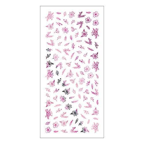 TSUMEKIRA (Tsumekira) nail seal Vicky Wu produce 4 Spring flower paradise 2 pink SG-VIW-106 1 sheet