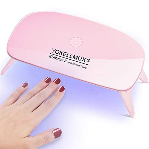 Gel Nail Light UV Light LED Nail Dryer YOKELLMUX LED curing light high power chip type usb light resin tool timer can be set 60s / 180s folding with 6W cable can also be used with the hands and feet