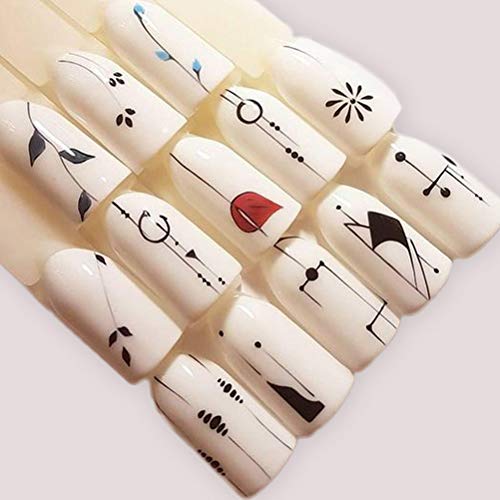 Manicure 40-sheet set just stick to Frcolor nail seal 3D nail sticker water nail foil design Nail Art seal claw