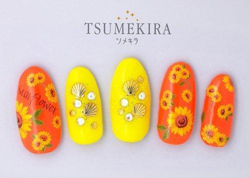 [Tsumekira] sunflower 2 nail seal