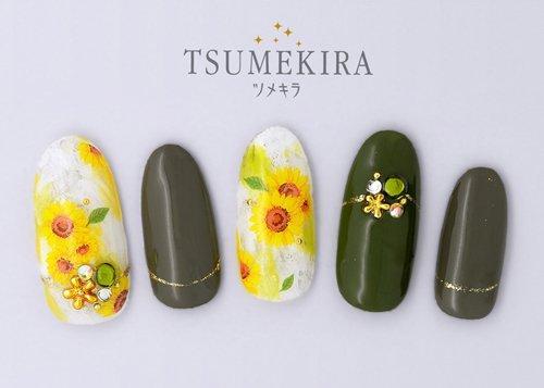 [Tsumekira] sunflower 2 nail seal