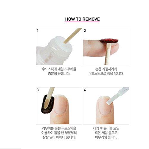 Dasshingude I Bas gloss gel nail strip DASHING DIVA Gloss Gel Nail Strip DGNP10 original gel nail seal Ice # 10 Soda Flower