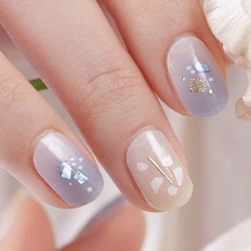 [GELATO FACTORY. ] Nail seal [transparent light blue shell] put only manicure gel nails nail tip nail seal Nail parts self-nail