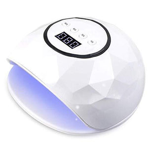 T-SUN UV LED Nail Dryer Gel nail light 72W high power infrared detection UV & LED double Light Gel four timer settings can be cured for a manicure for the light lamp Japanese with instructions for the nail (72W White)