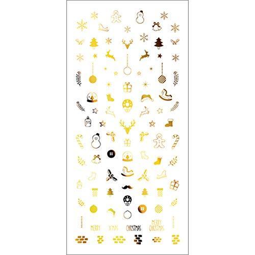 TSUMEKIRA (Tsumekira) nail seal Christmas ornament Gold SG-CRS-602 multi-color