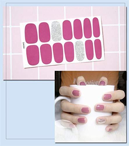 -8 sheet just put nail stickers nail polish nail art nail wrap nail accessories women ladies present gift cute popular fashionable senior nail seal