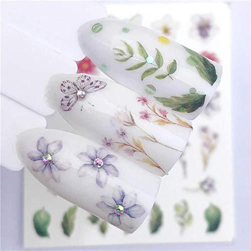 SUKTI & XIAO Nail stickers Nail Art Tips Nail Decoration Manicure decals, one of the PC Beauty water transfer by pressing the Yzw-3093