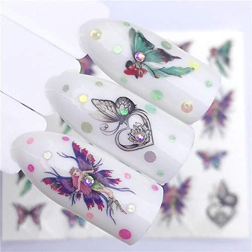 SUKTI & XIAO Nail stickers Nail Art Tips Nail interior manicure, beauty water movement of one PC to press the Yzw-3098