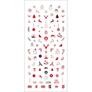 TSUMEKIRA (Tsumekira) nail seal Christmas ornament Red SG-CRS-603 multi-color