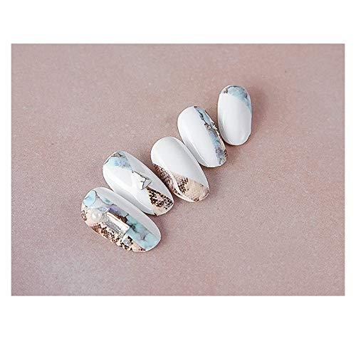 Embedded nail art 2 pieces in marble-style mosaic nail seal Nail sticker gel nail and Resin said in just stick