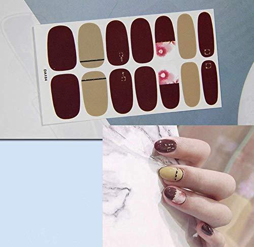 Set six manicure just put nail seal Nail Art nail sticker nail accessories women simple ladies present gift cute popular fashionable senior (j)