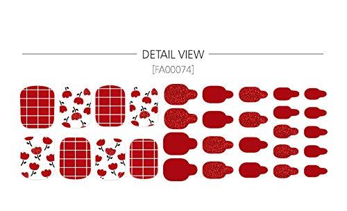 [ENVYLOOKZINIPIN] just put the foot nail seal for long-lasting foot nail seal nail strip nail wrap fashionable design _FA00074