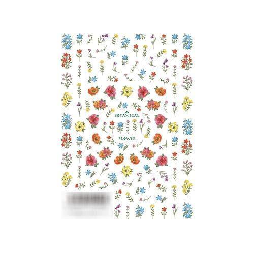 TSUMEKIRA (Tsumekira) one nail seal Botanical Flower NN-BOF-101 Multi-Color