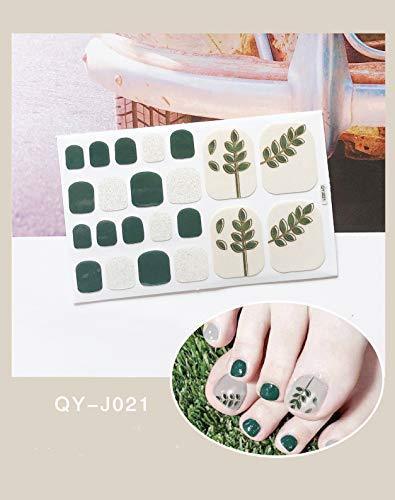 ANPHSIN foot nail sticker -10 sheets nail seal toenails stick only with private for a variety of pattern foot a manicure gloss file nail art nail wrap nail accessories women Ladies cute nail ornate