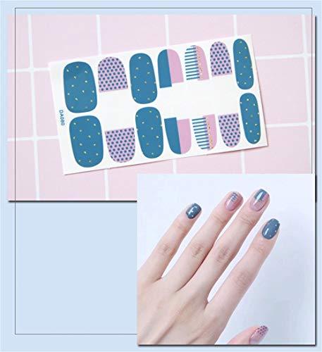 -8 sheet just put nail stickers nail polish nail art nail wrap nail accessories women ladies present gift cute popular fashionable senior nail seal