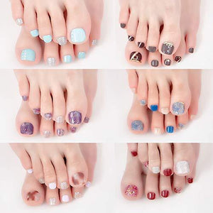 Nail Nail with no foot NAILDOKI damage seal nail sticker nail wrap nail accessories real nail Gers sticker woman cute popular fashionable senior -6 sheets