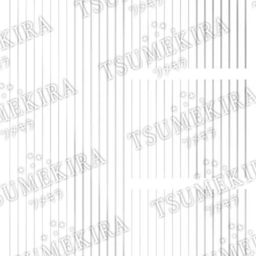 TSUMEKIRA (Tsumekira) nail seal pin stripe White Gold SG-PIN-204 1 sheet