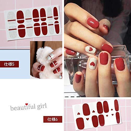 LATTCURE nail stickers, "84 pieces / 6 pieces" cute only a variety of designs put nail decorative nail seal nail for decoration gel nail seal