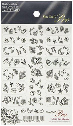 Copy nail professional nail seal American tattoo skeleton art material