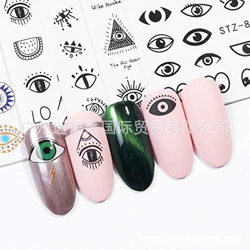 19 pieces Nail Art seal Hamizu manicure set women just stick decals water transfer stickers 3D, girl, Children's ultra-thin children nail sticker cute work or casual nail decoration 10043