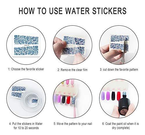 24 sheets Nyuhana Nail Art seal Hamizu manicure set women just stick decals water transfer stickers 3D, girl, Children's ultra-thin children nail sticker cute work or casual nail decoration 10044