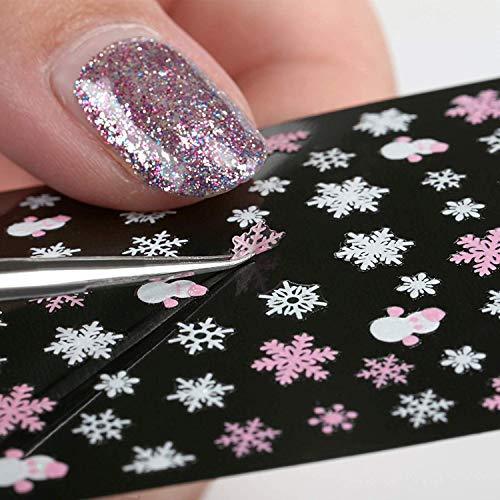 NALER nail seal Nail parts nail sticker snowflake star angel snow nail art seal ultra-thin type Lame 12 pieces purse