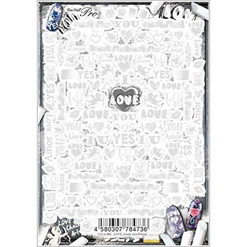 Sha-Nail Pro Nail seal Love - Chalk Art - (White) LVCA-002