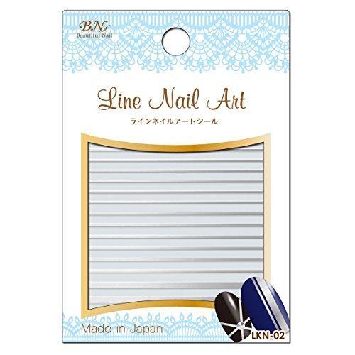 BN line Nail Art seal LKN-02 line foil Silver (1 seat)