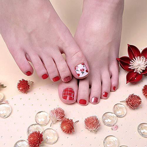 [ENVYLOOKZINIPIN] just put the foot nail seal for long-lasting foot nail seal nail strip nail wrap fashionable design _FA00074