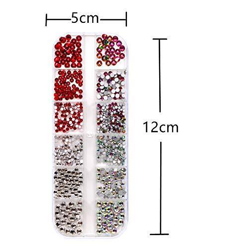 Color rhinestone five cased for nail Deco large capacity set nail art metal parts Deco self nail resin nail colorful