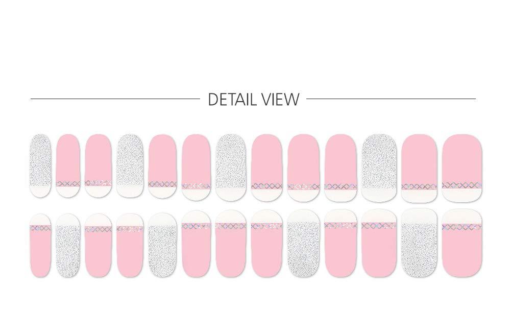 [ENVYLOOKZINIPIN] long-lasting manicure nail strip nail wrap stylish design just put gel nail seal _KA00045