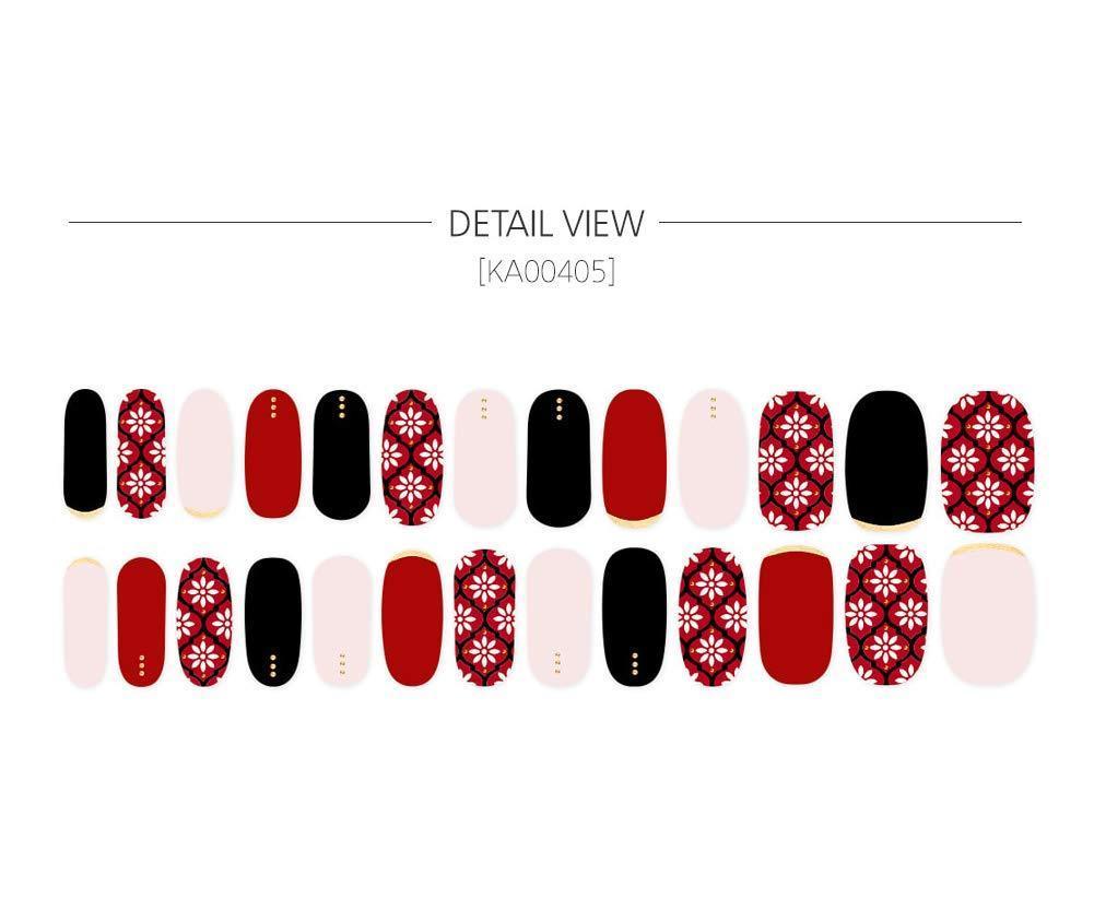 [ENVYLOOKXZINIPIN] long-lasting manicure nail strip nail wrap stylish design just put gel nail seal KA00405